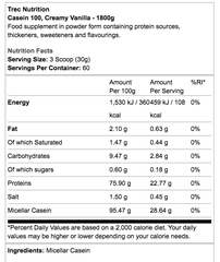 TREC CASEIN 100 (1800g)