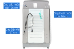 Máy giặt Aqua 10 Kg AQW-FR100ET S bạc