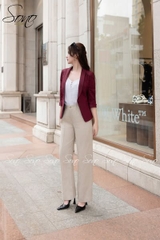 SONO - Áo vest linen cổ muỗng 2 lớp