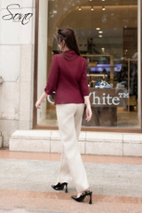 SONO - Áo vest linen cổ muỗng 2 lớp