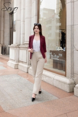 SONO - Áo vest linen cổ muỗng 2 lớp