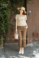 SONO - Quần dài Linen li giữa