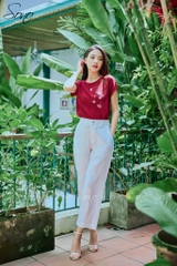 SONO - Quần dài linen form lửng nhiều màu