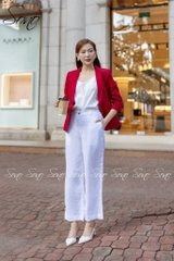 SONO - Áo vest linen cổ muỗng 2 lớp