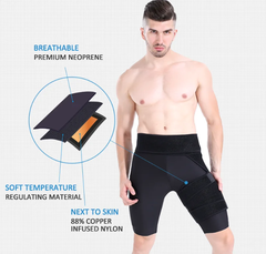 Đai bảo vệ đùi, khung chậu, khớp háng, co giãn 4 chiều, thoáng khí Aolikes AL-7958