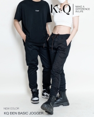 Quần Jogger Kaki Co Giãn Unisex Màu Đen | KQSTYLING Basic Line