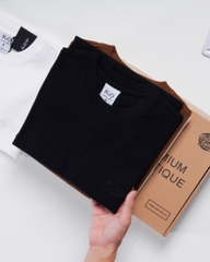 Áo thun cotton 100% Cao Cấp KQ STYLING Đen NYC