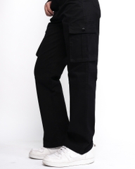 Quần Cargo Nữ Ống Suông Túi Hộp KQSTYLING Form Rộng Màu Đen C1