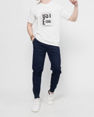 Quần Jogger Kaki Co Giãn Unisex Màu Xanh Than | KQSTYLING Basic Line