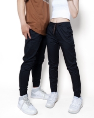 Quần Jogger Kaki Co Giãn Unisex Màu Đen | KQSTYLING Basic Line