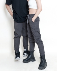 Quần Jogger Kaki Co Giãn Unisex Màu Xám Tiêu | KQSTYLING Basic Line