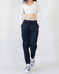 Quần Jogger Kaki Co Giãn Unisex Màu Xanh Than | KQSTYLING Basic Line