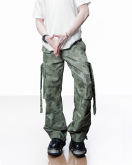 Quần Cargo Nam Kaki Túi Hộp Ống Rộng Phong Cách Y2k màu Camo | KQSTYLING WIDE834