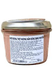 Pate Royal Thịt Hương Nấm Rừng Dạng Nhuyễn 180G