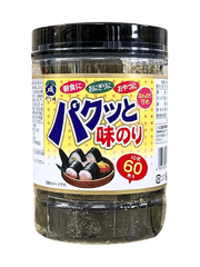 Rong Biển Tẩm Vị Pakutto Nori Nhật Bản Lọ 60 Miếng