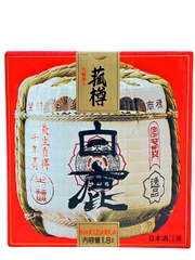 Rượu Sake Hakushika Taru Sakadaru 15% thùng gỗ 1.8 Lít