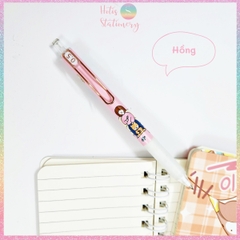 Bút chì bấm kim Hotis PinkFoot ngòi 0.5mm phong cách Hàn Quốc