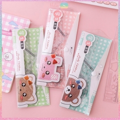 Bộ thước eke 4 món Hotis đo độ, đo góc trong suốt