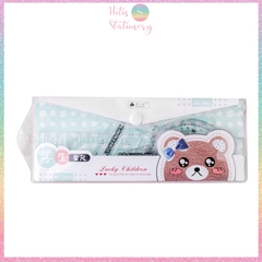 Bộ thước eke 4 món Hotis đo độ, đo góc trong suốt