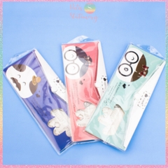 Bộ thước eke 4 món Hotis đo độ, đo góc trong suốt