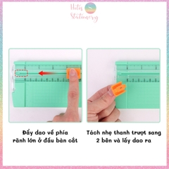 Combo 2 Dao dự phòng Hotis gắn bàn cắt giấy size mini/A5