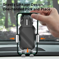 Giá đỡ điện thoại hút chân không dùng gắn kính hoặc táp lô trên xe hơi Baseus Tank Gravity Car Mount