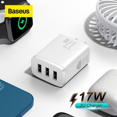 Bộ Sạc Đa Năng Baseus Compact Charger 3 Cổng Sạc 17W