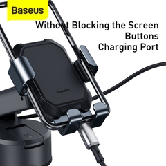 Giá đỡ điện thoại hút chân không dùng gắn kính hoặc táp lô trên xe hơi Baseus Tank Gravity Car Mount