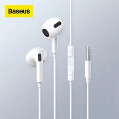 Tai nghe có dây Baseus Encok H17 Wired Earphone 3.5mm 1.2m , tích hợp micro đàm thoại chất lượng cao