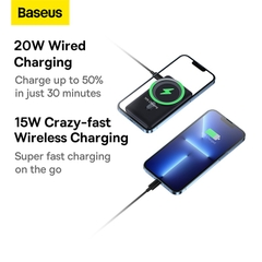 Pin sạc dự phòng không dây Baseus Magnetic Bracket Wireless Fast Charge Power Bank 10000mAh 20W