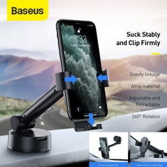 Bộ giá treo điện thoại dùng gắn kính hoặc táp lô trên xe hơi Baseus Simplism Gravity