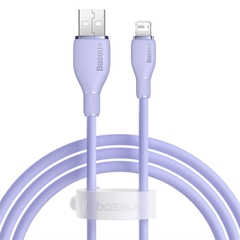 Cáp Sạc Nhanh Cho i.P.h.o.n.e i.P.a.d Baseus Pudding Series USB to L.i.g.h.t.n.i.n.g 2.4A ( Fast Charging Data Cable )