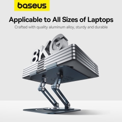 Giá Đỡ Tản Nhiệt Đa Năng Baseus UltraStable Pro Series Xoay 360 Độ Dùng cho Laptop/Macbook (Chất liệu kim loại cao cấp)