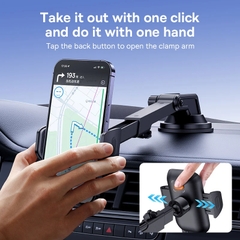 Baseus UltraControl Go Series Clamp-Type Phone Holder Dùng Cho Taplo (Suction Cup Version)