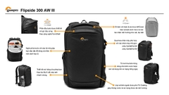 Balo đựng máy ảnh Lowepro Flipside 300 AW III - LP37350 / LP37351