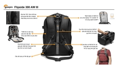 Balo đựng máy ảnh Lowepro Flipside 300 AW III - LP37350 / LP37351