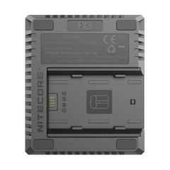 Đế sạc pin đơn qua USB C cho Fujifilm NP-W235 Nitecore - FX3