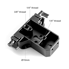 SmallRig Baseplate with Dual 15mm Rod Clamp - 1674