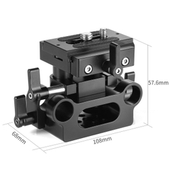 SmallRig Universal 15mm Rail Support System Baseplate - DBC2272B