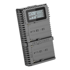 Đế sạc pin đôi qua USB C cho Sony NP-F970/NP-F550 Nitecore - USN3 PRO