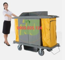 Xe dọn phòng khách sạn bằng nhựa AF08172