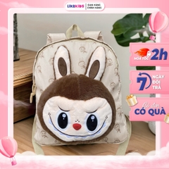 BALO cho bé hoạ tiết MẶT LABUBU 32x35Cm - LikeKids