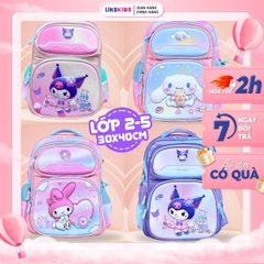 Balo cho bé họa tiết CARTOON LỚN từ lớp 2 đến lớp 5 kích thước 30x40cm