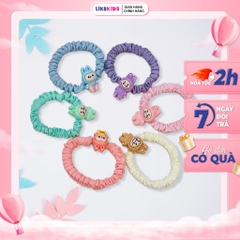 Set cột tóc cho bé gái hoạ tiết LAPUPU (6 cái) - LikeKids