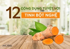 TOP 12 CÔNG DỤNG TUYỆT VỜI CỦA TINH BỘT NGHỆ