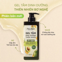 Gel tắm dinh dưỡng thiên nhiên bơ nghệ