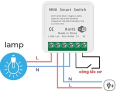 Công Tắc Thông Minh Wifi Tuya 10A Smart switch