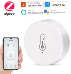 Cảm biến nhiệt độ và độ ẩm Zigbee loại dán tường, Pin CR2032