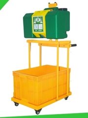 Combo Xe đẩy kèm bình rửa mắt khẩn cấp 30 lít