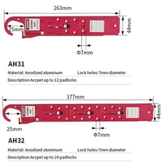 Khóa nhóm trượt bằng nhôm 24 lỗ PROLOCKEY AH32